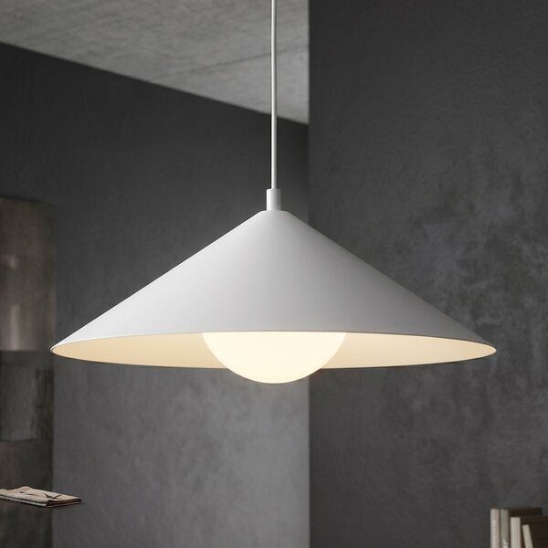 Závěsné svítidlo MONO 1M – bílé, opálové sklo, 1× E14, šířka 40 cm