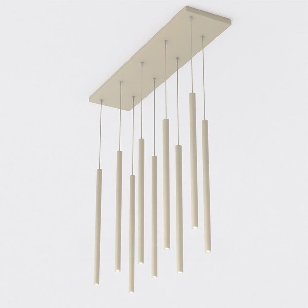 Závěsné svítidlo SELTER 9 – moka, 9× G9, šířka 92 cm