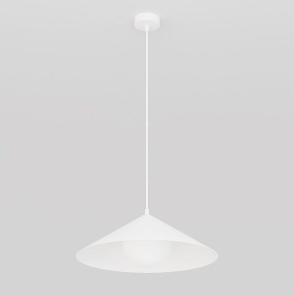 Závěsné svítidlo MONO 1M – bílé, opálové sklo, 1× E14, šířka 40 cm