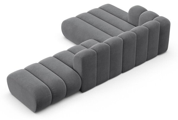 Světle šedá rohová pohovka (levý roh) Lupine – Micadoni Home