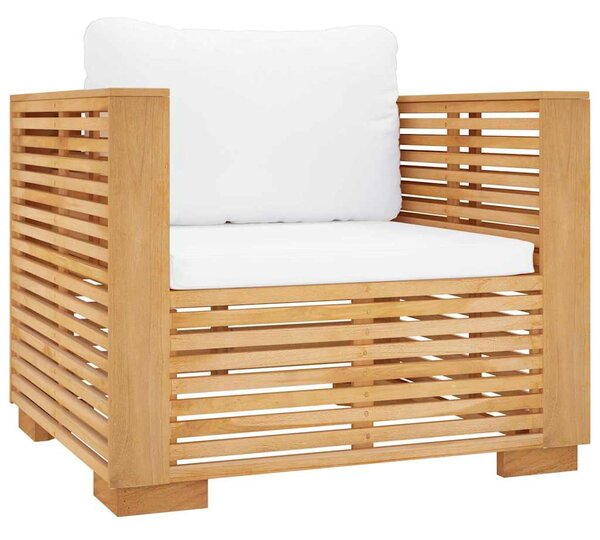 5dílná zahradní sedací souprava s poduškami masivní teak 3100869