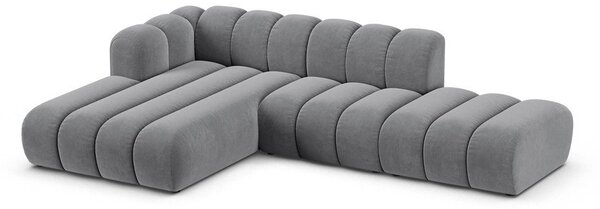 Světle šedá rohová pohovka (levý roh) Lupine – Micadoni Home