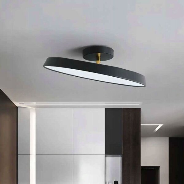 Toolight - Stropní svítidlo 50 cm 5xE27 60W APP860-C, černá-zlatá, OSW-08956