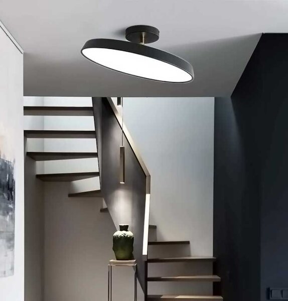 Toolight - Stropní svítidlo 50 cm 5xE27 60W APP860-C, černá-zlatá, OSW-08956
