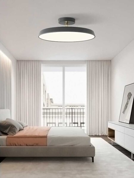 Toolight - Stropní svítidlo 50 cm 5xE27 60W APP860-C, černá-zlatá, OSW-08956