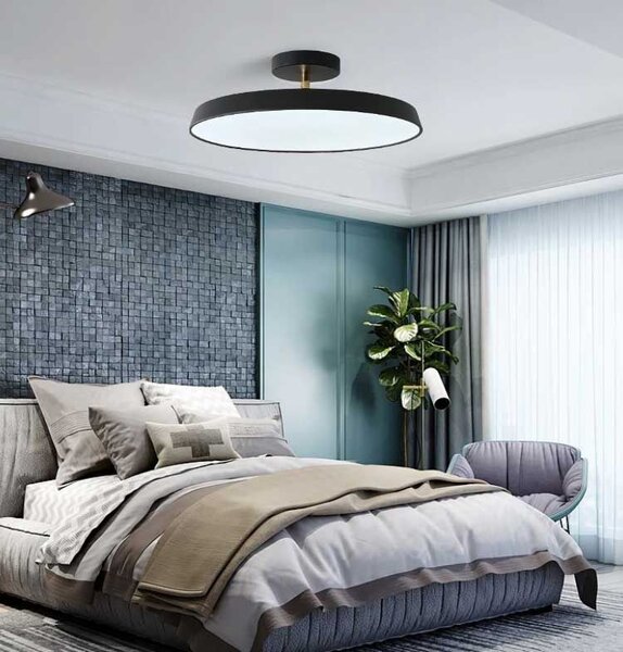 Toolight - Stropní svítidlo 50 cm 5xE27 60W APP860-C, černá-zlatá, OSW-08956