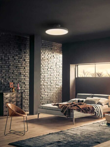 Toolight - Stropní svítidlo 50 cm 5xE27 60W APP860-C, černá-zlatá, OSW-08956