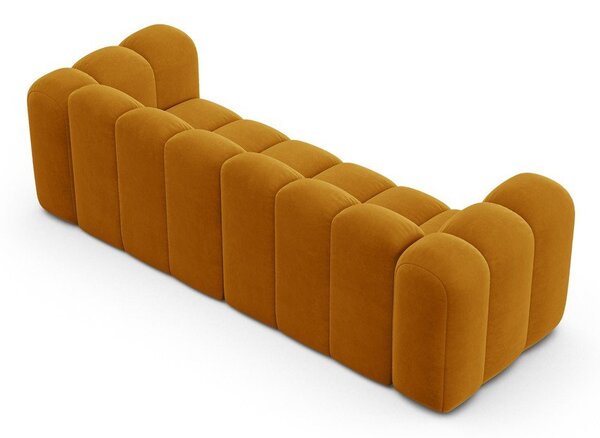 Žlutá pohovka 228 cm Lupine – Micadoni Home