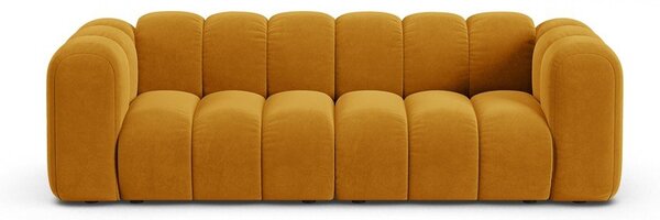 Žlutá pohovka 228 cm Lupine – Micadoni Home