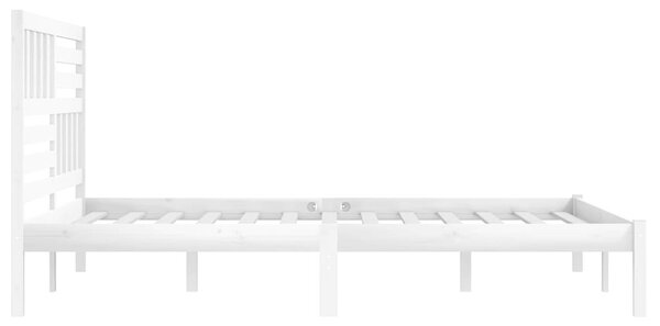 Rám postele bílý masivní borovice 200 x 200 cm 3101044