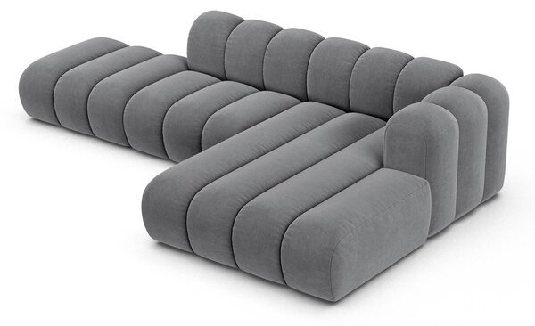 Světle šedá rohová pohovka (pravý roh) Lupine – Micadoni Home