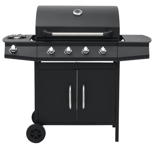 Plynový gril 4+1 hořáky černý ocel 310105