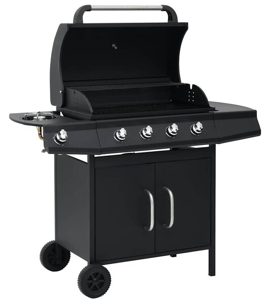 Plynový gril 4+1 hořáky černý ocel 310105