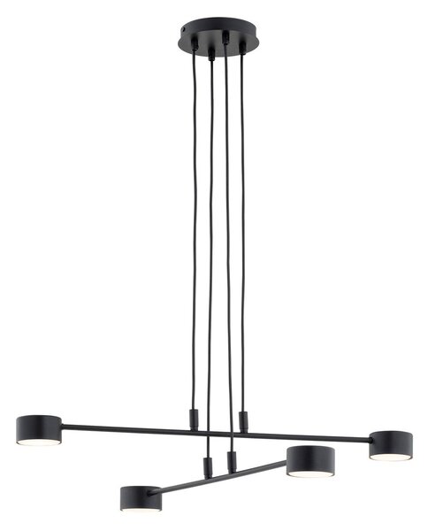 Závěsné svítidlo MODUS 4 – černé, 4× GX53, šířka 70 cm