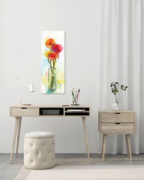 MALBA NA PLÁTNĚ, květiny, 30/80 cm Euroart - Obrazy na plátně