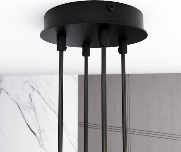 Závěsné svítidlo MODUS 4 – černé, 4× GX53, šířka 70 cm