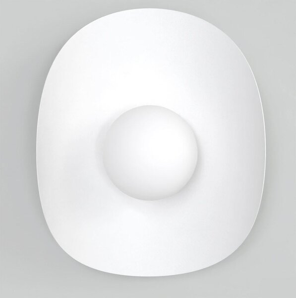 Nástěnné svítidlo FIERO XL K1 – celobílé, sklo, 1× G9, šířka 30 cm