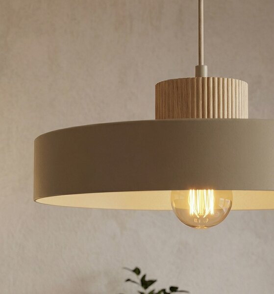 Závěsné svítidlo KIVI 1L – moka, 1× E27, šířka 35 cm
