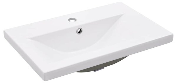 Koupelnový rám s vestavěným umyvadlem černý železo 3101383