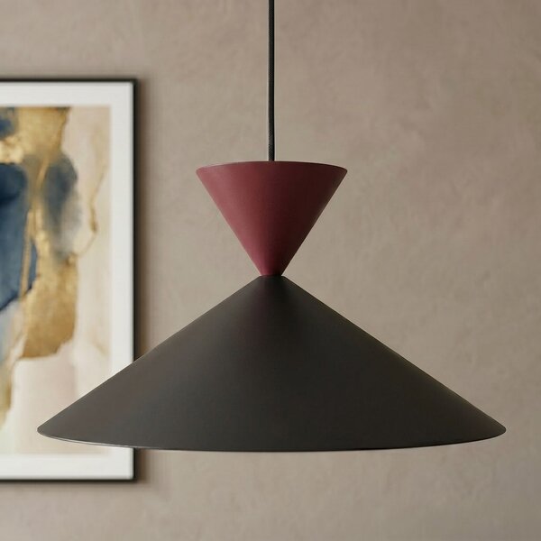 Závěsné svítidlo RALF 1M – černé / vínové, 1× GX53, šířka 40 cm