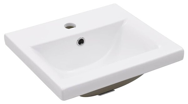 Koupelnový rám s vestavěným umyvadlem černý železo 3101382