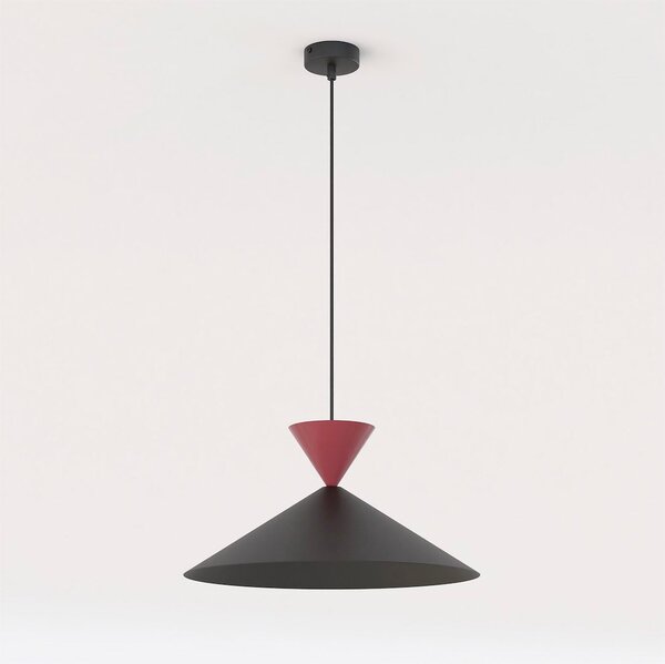 Závěsné svítidlo RALF 1M – černé / vínové, 1× GX53, šířka 40 cm