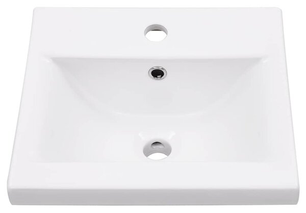 Koupelnový rám s vestavěným umyvadlem černý železo 3101382
