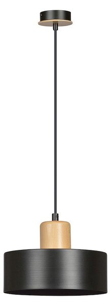 Závěsné svítidlo TORIN 1 – černé, 1× E27, šířka 20 cm