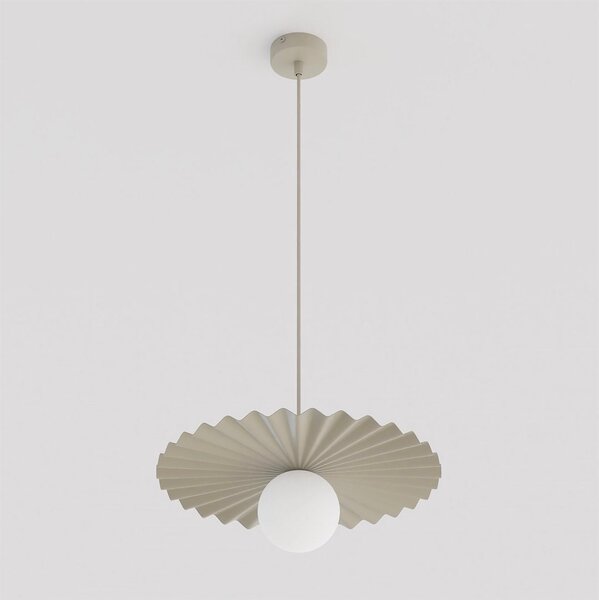 Závěsné svítidlo UMBRA 1 – moka, bílé sklo, 1× G9, šířka 35 cm