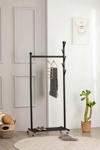 POJÍZDNÝ ŠATNÍ STOJAN, 68/170/43 cm PBJ, Online Only
