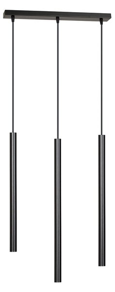 Závěsné svítidlo SELTER 3 – černé, 3× G9, šířka 45 cm