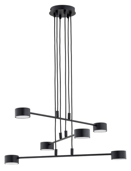 Závěsné svítidlo MODUS 6 – černé, 6× GX53, šířka 70 cm