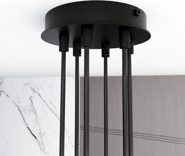 Závěsné svítidlo MODUS 6 – černé, 6× GX53, šířka 70 cm