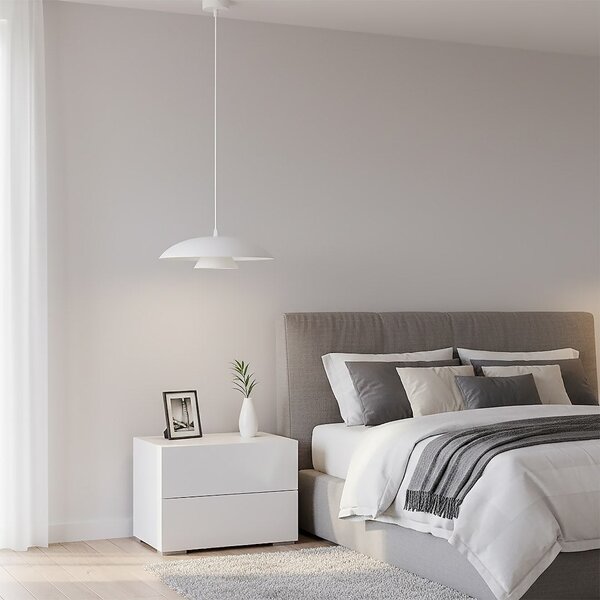 Závěsné svítidlo BABEL 1 – bílé, 1× GX53, šířka 30 cm
