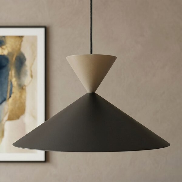 Závěsné svítidlo RALF 1M – černé / moka, 1× GX53, šířka 40 cm