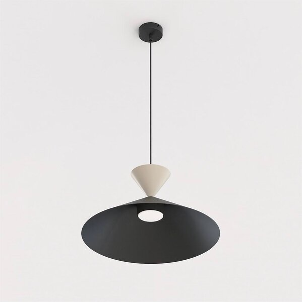Závěsné svítidlo RALF 1M – černé / moka, 1× GX53, šířka 40 cm