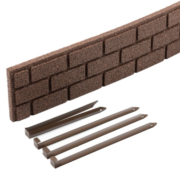 Multy home Zahradní palisáda BRICKS 120 x 15 cm, hnědá (se spojkou a hřeby) MHEU5000060, 1 ks 4016.99