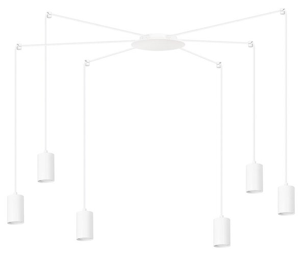 Závěsné svítidlo TRAKER 6 – bílé, 6× GU10, šířka 300 cm