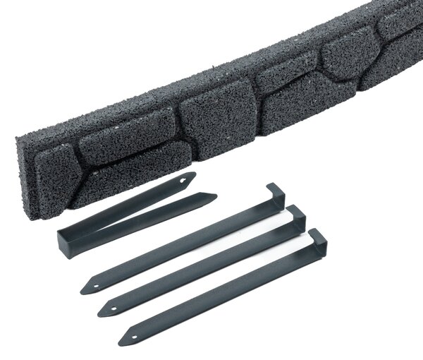 Multy home Zahradní palisáda STONES 120 x 9 cm, šedá (se spojkou a hřeby) MHEU5000079, 1 ks 4016.99