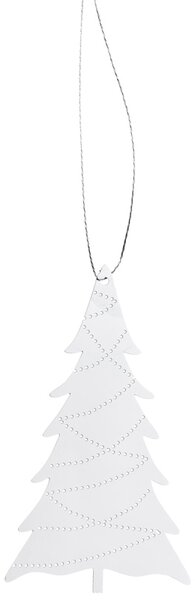 COOEE Design Sada stříbrných ozdob Tree Steel- 4 ks CED489