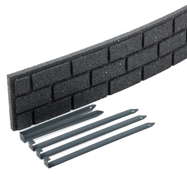 Multy home Zahradní palisáda BRICKS 120 x 15 cm, šedá (se spojkou a hřeby) MHEU5000164, 1 ks 4016.99