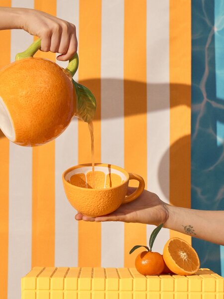 Sinsay - Mug with orange motif - oranžová