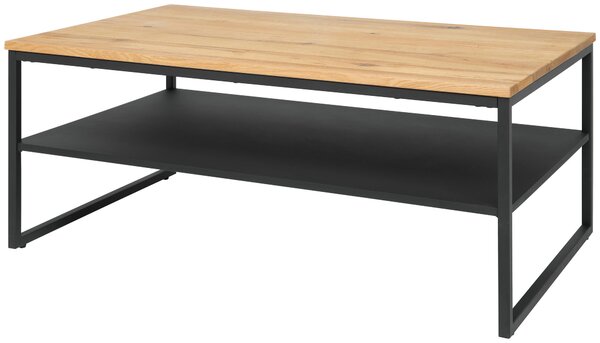 KONFERENČNÍ STOLEK, přírodní barvy, černá, dřevo, kov, kompozitní dřevo, 105/44/65 cm - Konferenční stolky, Online Only