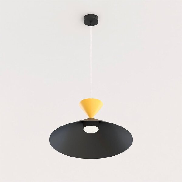 Závěsné svítidlo RALF 1M – černé / oranžové, 1× GX53, šířka 40 cm