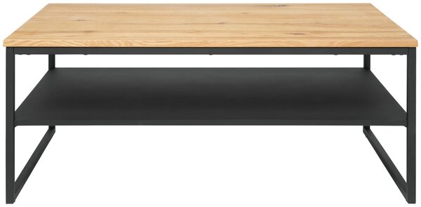 KONFERENČNÍ STOLEK, přírodní barvy, černá, dřevo, kov, kompozitní dřevo, 105/44/65 cm - Konferenční stolky, Online Only