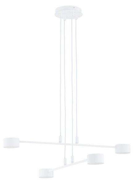 Závěsné svítidlo MODUS 4 – bílé, 5× GX53, šířka 70 cm