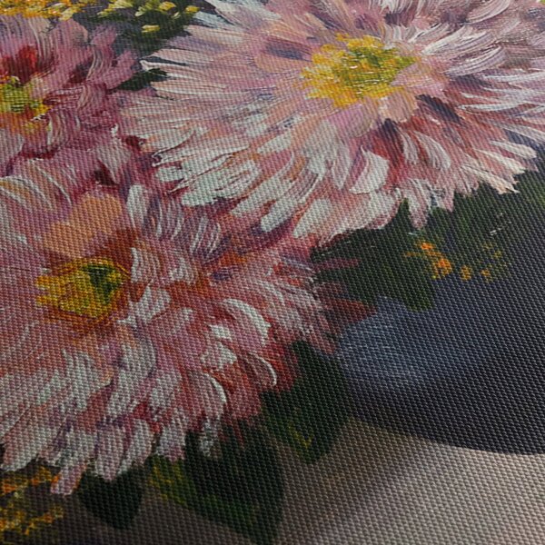 Obraz - Olejomalba, Květiny ve váze (30x30 cm)