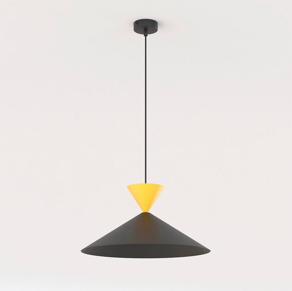 Závěsné svítidlo RALF 1M – černé / oranžové, 1× GX53, šířka 40 cm