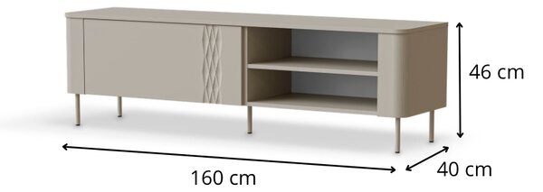 HALMAR TV stolek Tirante I 160 cm kašmírový