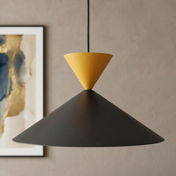 Závěsné svítidlo RALF 1M – černé / oranžové, 1× GX53, šířka 40 cm